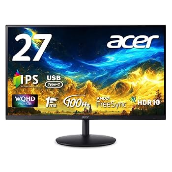 Amazon.co.jp: Acer モニター 27インチワイド WQHD IPS 非光沢